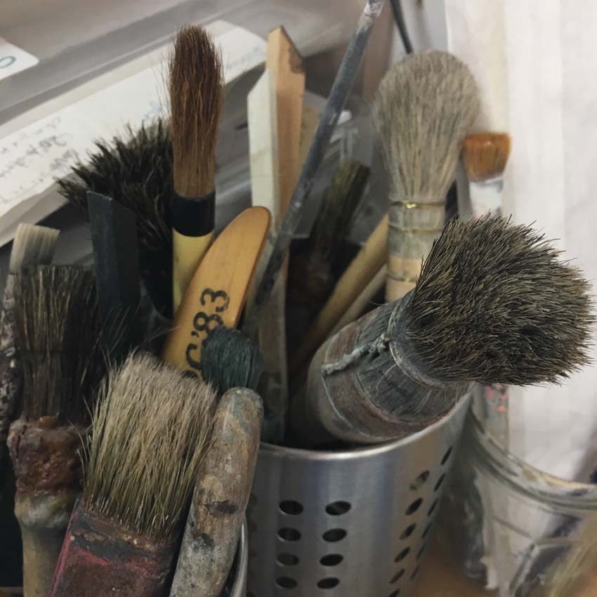glueing brushes