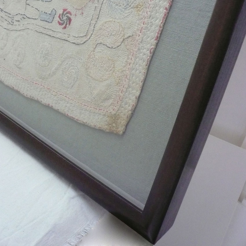 Embroidery Mounted on Linen